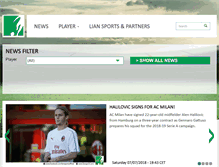 Tablet Screenshot of liansports.com